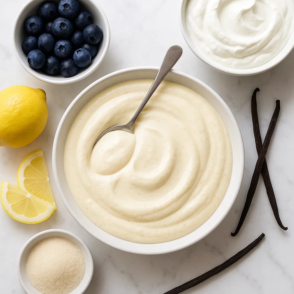 Vanilla Bean Bavarian Cream Recipe Low Sugar with Greek Yogurt