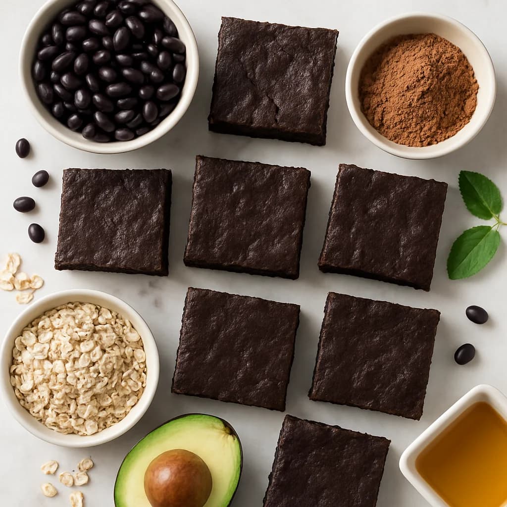 Black Bean Brownies Healthy No Flour Fudgy Squares