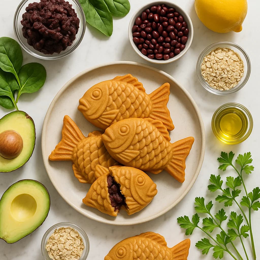 Healthy Bungeo-Ppang Fish Shaped Pancake with Red Bean Paste Recipe