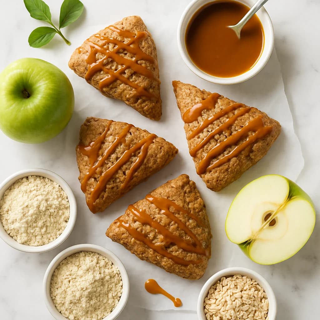 Caramel Apple Protein Scones (Gluten Free, High Fibre)