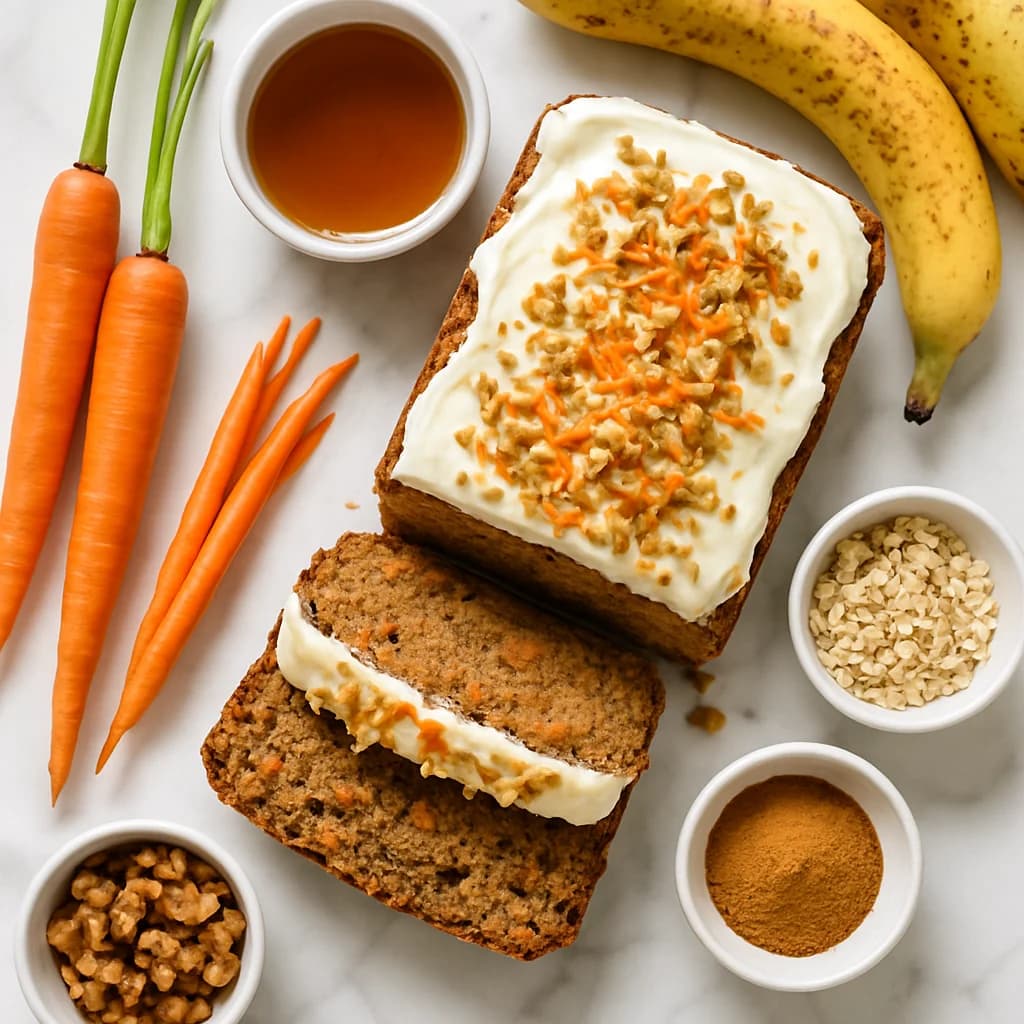 Carrot Cake Banana Bread (Healthy, Moist and Naturally Sweetened)