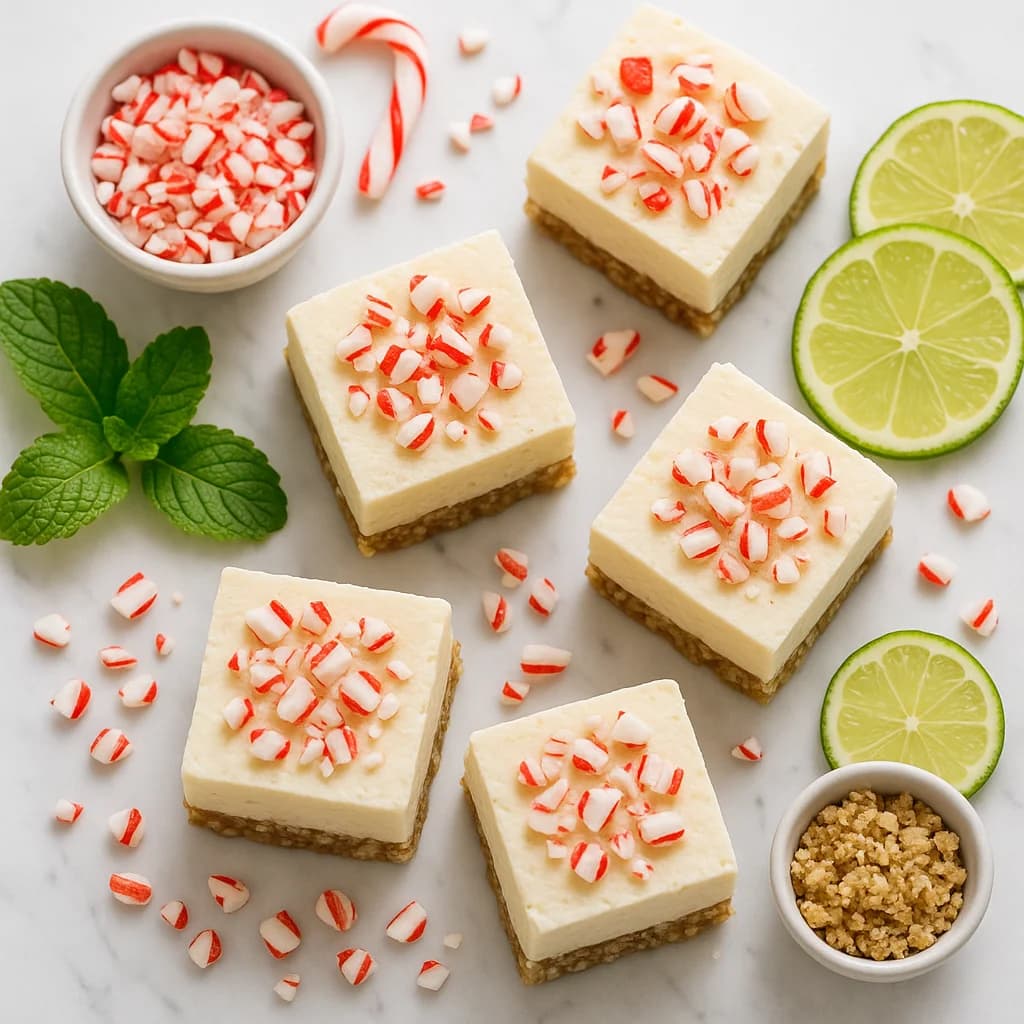 Christmas No Bake Peppermint Cheesecake Bites (Healthy & Guilt-Free)