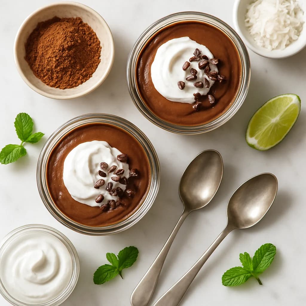 Dairy Free Chocolate Mousse with Coconut Cream and Raw Cacao