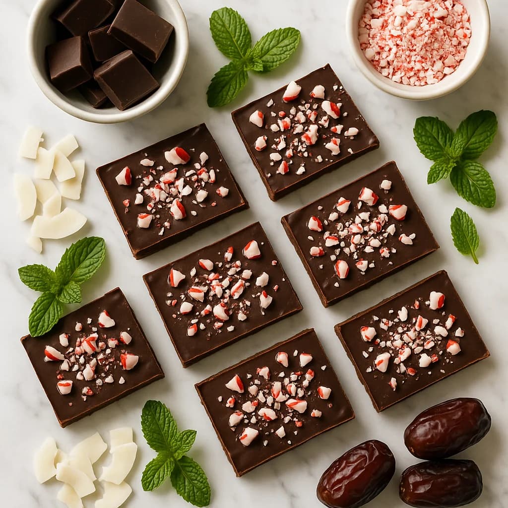 Dairy Free Chocolate Peppermint Bark (Refined Sugar Free)