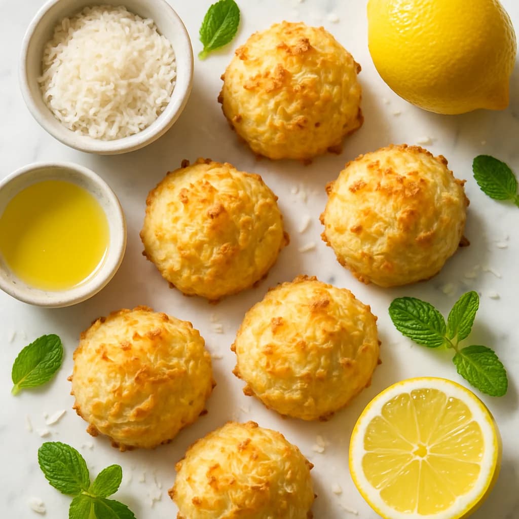 Easter Lemon Coconut Macaroons Gluten Free (Light & Zesty)