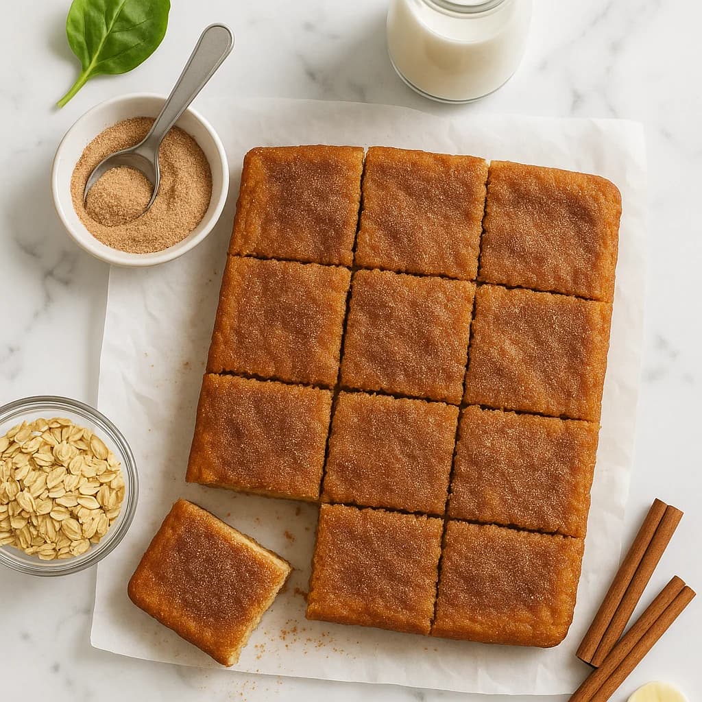 Easy Churro Cake with Cinnamon Sugar Topping (Healthier Version)