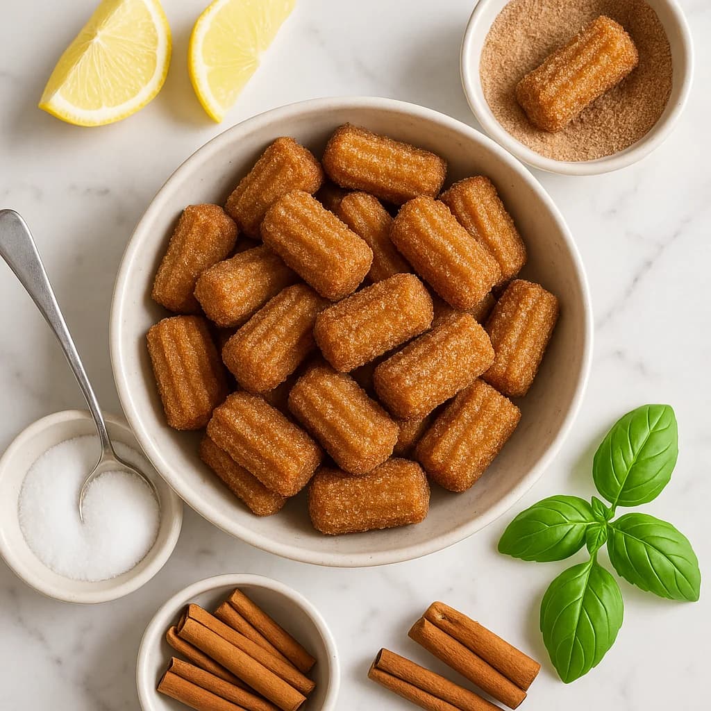 Easy Mexican Churro Bites Sugar Free with Crispy Cinnamon Poppers