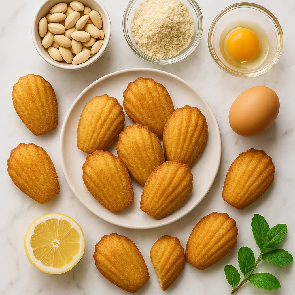 Healthy French Madeleine Cookies Recipe Classic Style with Almond Flour