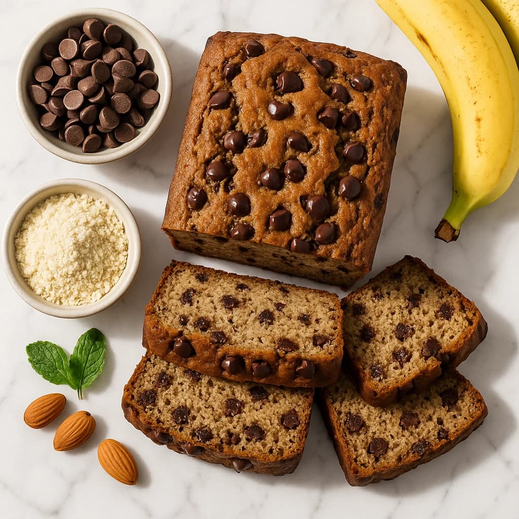 Gluten Free Banana Bread with Chocolate Chips (Moist & Healthy)