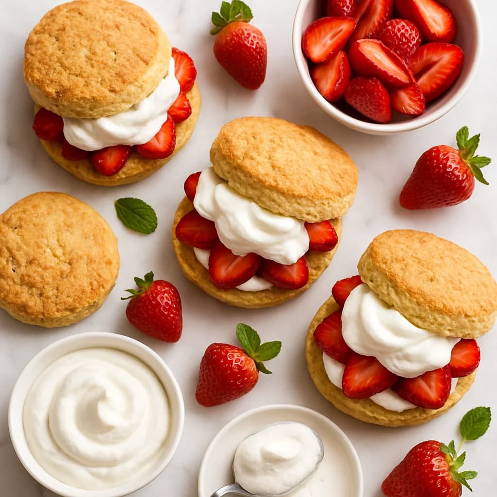 Light & Fluffy Gluten Free Strawberry Shortcake with Almond Flour Biscuits