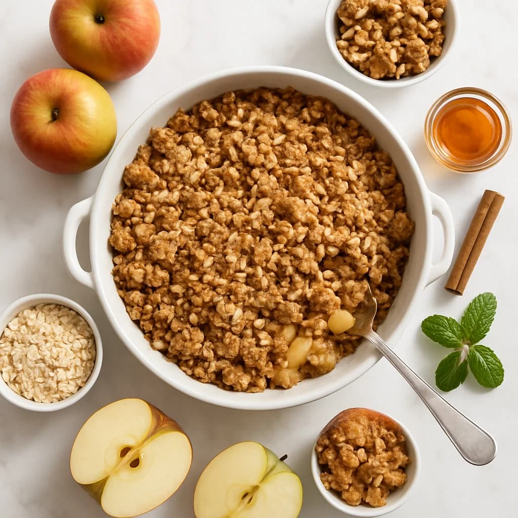 Healthy Apple Crumble with No Refined Sugar