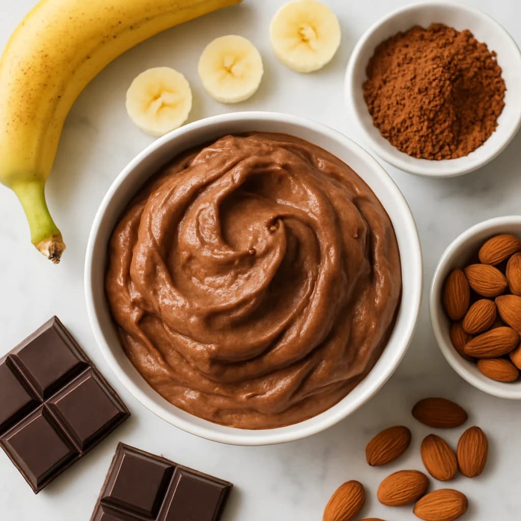 Healthy Chocolate Banana Nice Cream (Dairy Free, 5 Ingredients)