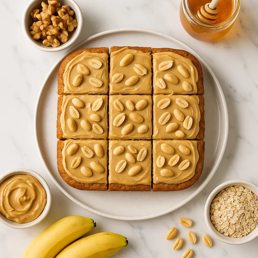 Healthy Peanut Butter Cake Gluten Free with Oat Flour and Honey