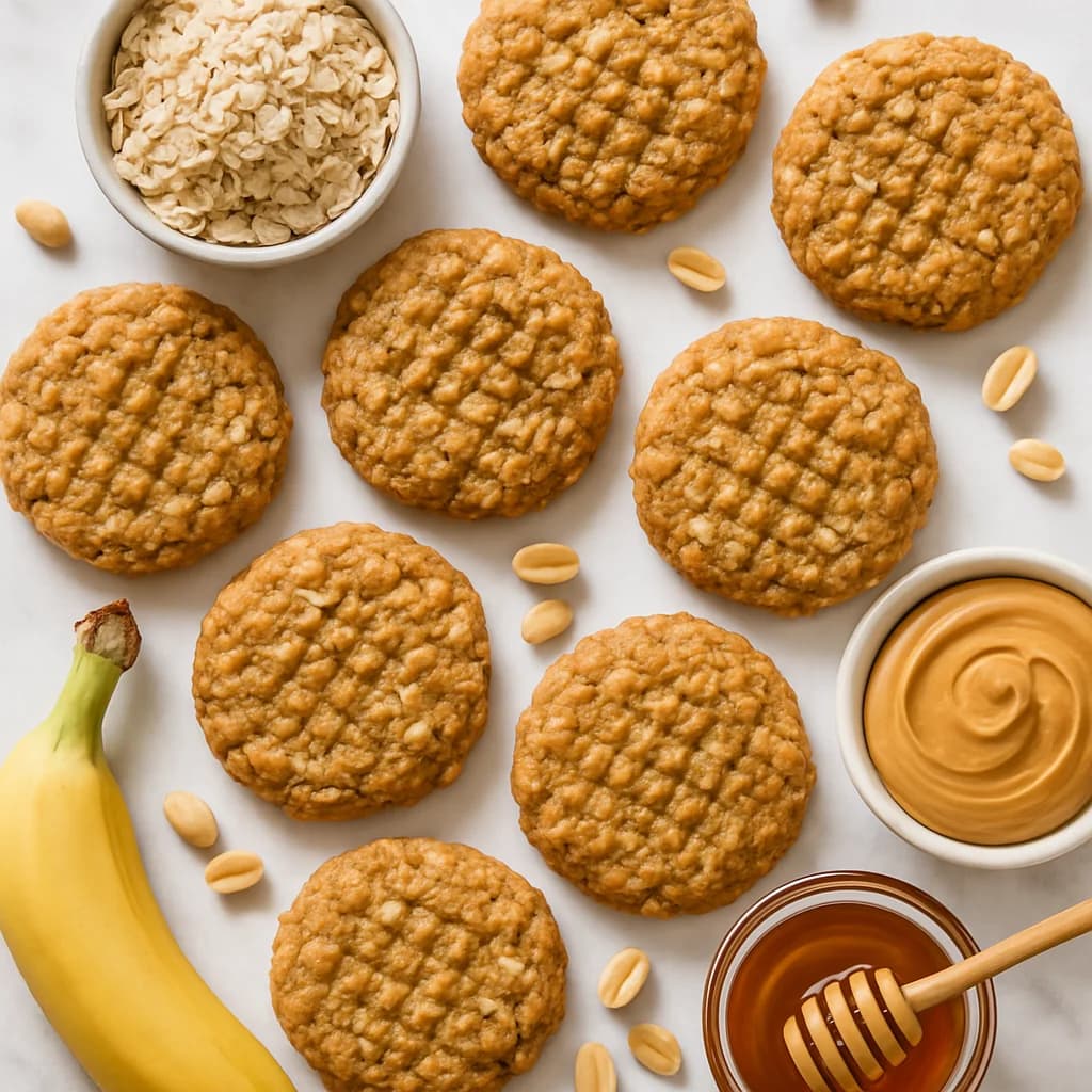 Healthy Peanut Butter Oatmeal Cookies Chewy and Naturally Sweetened