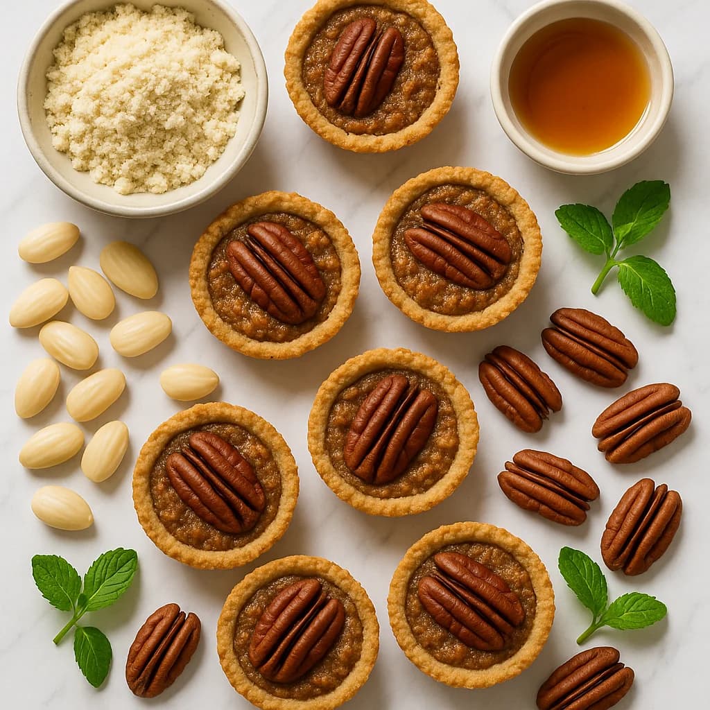 Healthy Pecan Pie Bites Low Sugar (Almond Flour Mini Tarts)