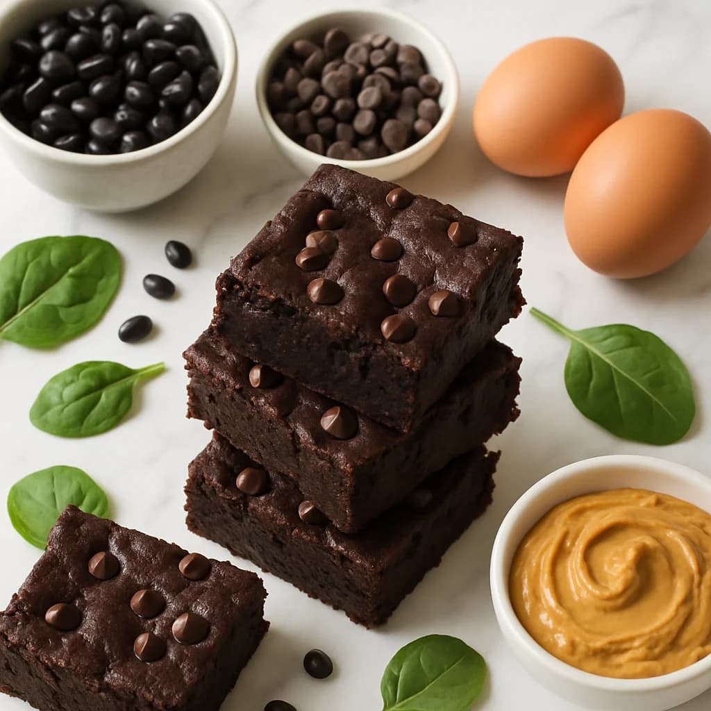 High Protein Black Bean Brownies (Fudgy, Flourless & Guilt-Free)