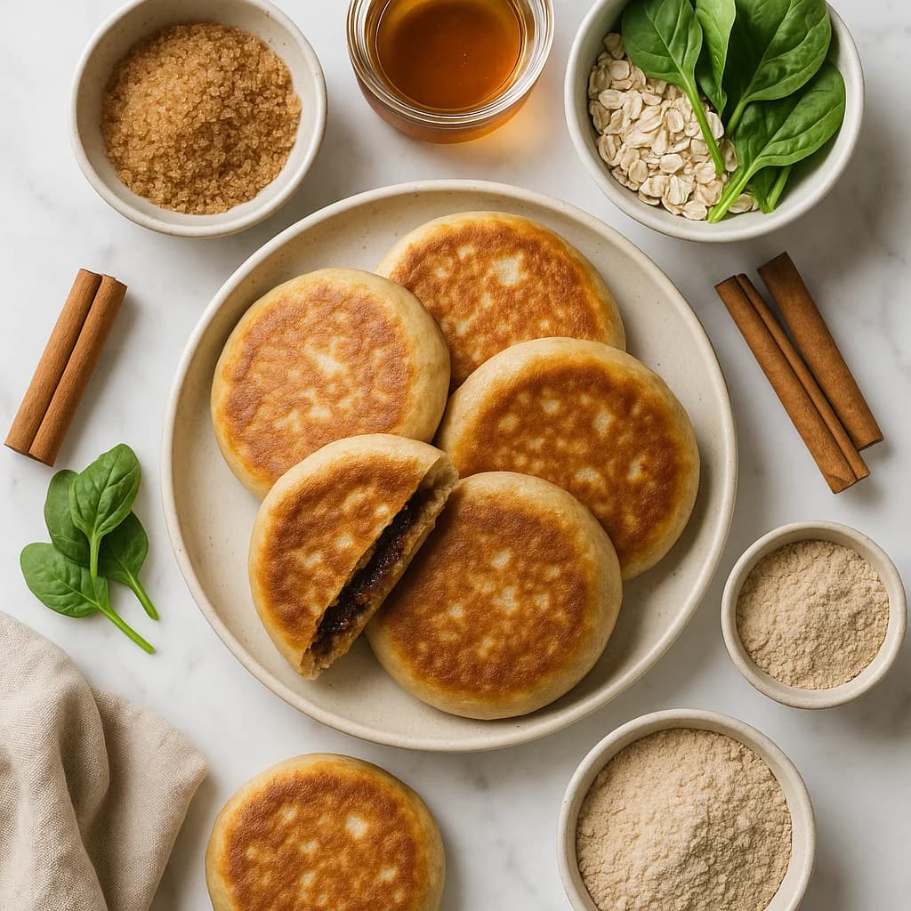 Healthy Hotteok Cinnamon Brown Sugar Pancake Homemade Recipe (Whole Grain & Lower Sugar)