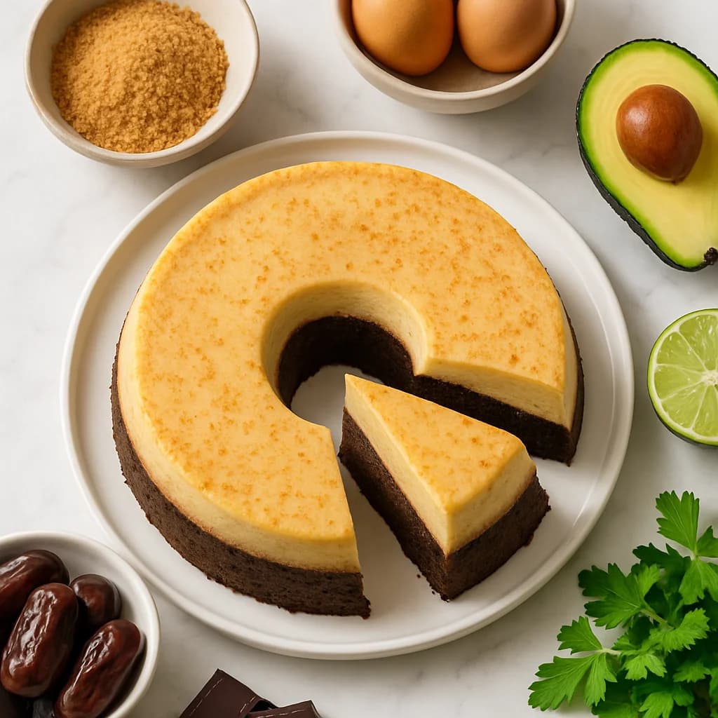 Healthy Impossible Cake Choco Flan Baked Dessert