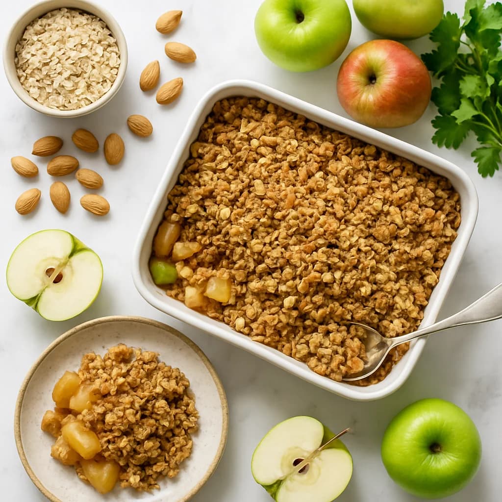 Irish Apple Crumble Dairy Free with Oat and Almond Topping