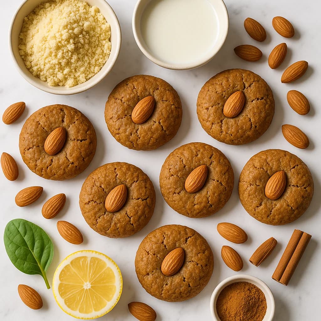 Healthy Lebkuchen German Gingerbread Cookies Recipe with Almond Flour