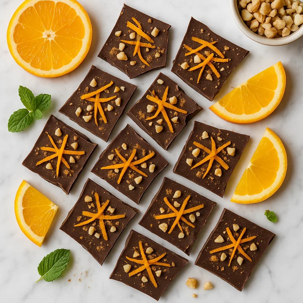 Lightened Up Christmas Desserts: Spiced Orange Chocolate Bark