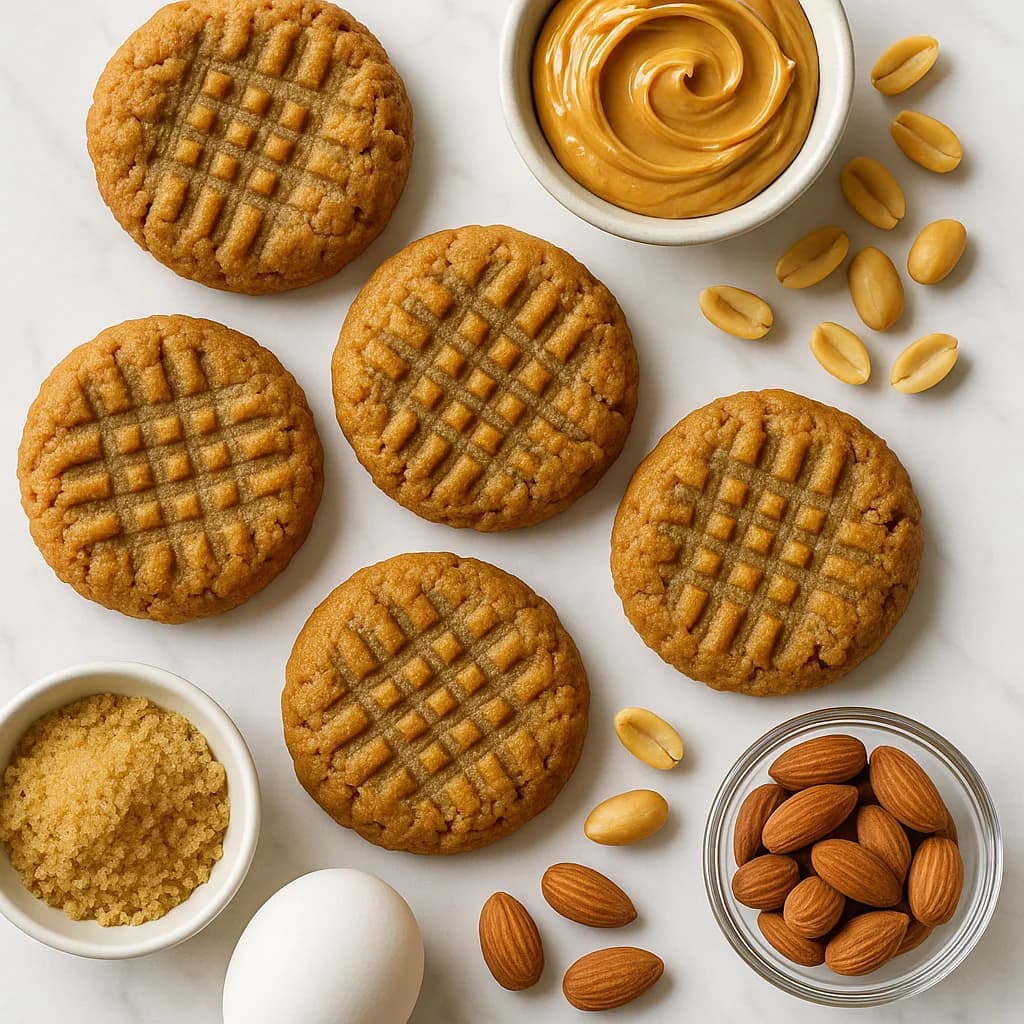 Low Carb Peanut Butter Cookies No Flour (5 Ingredients, Chewy and Delicious)