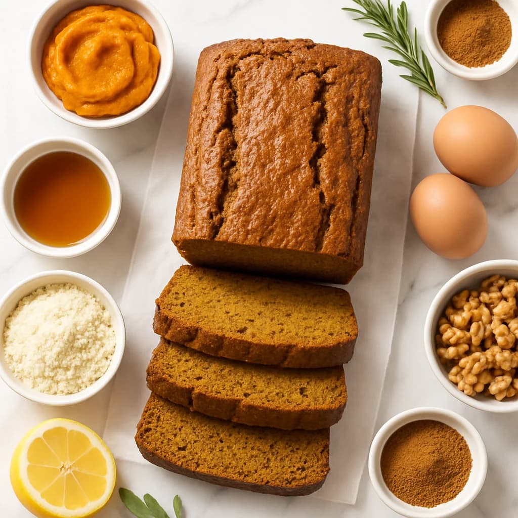 Paleo Pumpkin Bread (Dairy Free, Gluten Free, Naturally Sweetened)