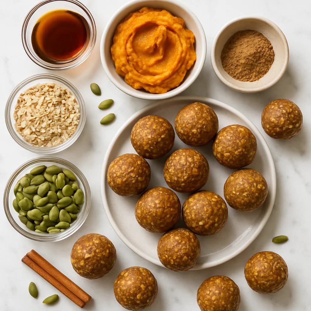 Pumpkin Spice Energy Balls No Bake (High Fibre, Naturally Sweetened)