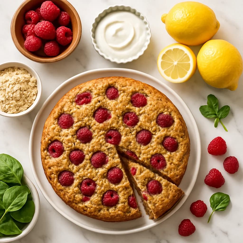 Raspberry Lemon Cake Healthy Enough to Eat for Breakfast
