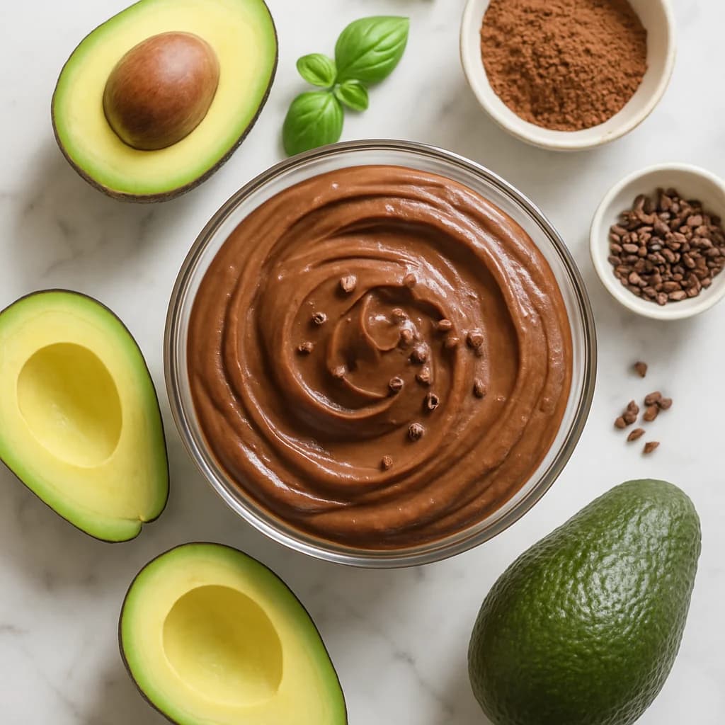 Silky Sugar Free Chocolate Mousse with Avocado and Cacao