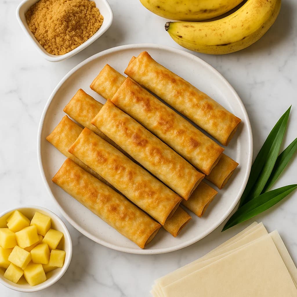 Baked Banana Lumpia Turon Recipe No Fry (Crispy and Guilt-Free)